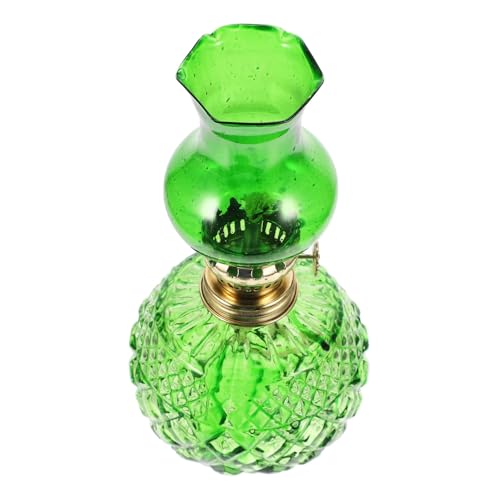 VINTORKY Vintage Petroleumlampe aus Glas mit Einstellbarem Docht Winddichtem Lampenschirm Kompakt und Leicht für Innen und Außenbereiche Dekorative Öllampe als für Retro Liebhaber VINTORKY Vintage Petroleumlampe aus Glas mit Einstellbarem Docht Winddichtem Lampenschirm Kompakt und Leicht für Innen und Außenbereiche Dekorative Öllampe als für Retro Liebhaber von VINTORKY