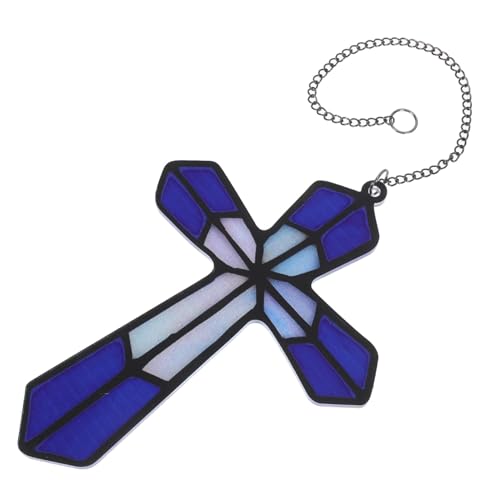 VINTORKY Acryl-wandkreuz Dekoration Hängendes Religiöses Kreuz Für Fenster Wohnzimmer Veranda Einfache Installation Stilvolles Design Für Feiertage Und Anlässe von VINTORKY