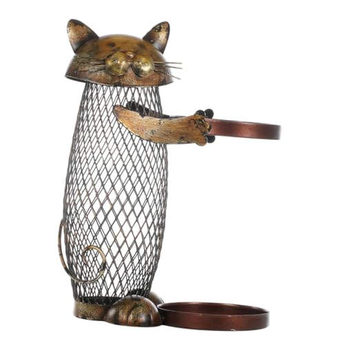 VINTORKY Weinflaschenregal Aus Eisen Katzenform Für Weinflaschen Weinständer Für Weinlagerung Praktisches Weinregal Für Küche Und Bar von VINTORKY