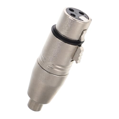 VINTORKY Xlr zu Rca Adapter Robuster Zinklegierungstecker Weiblicher Xlr Rca Stabiler Audioanschluss für Mikrofone Mixer Recorder Leichte und Kompakte Bauweise Einfache Installation für von VINTORKY