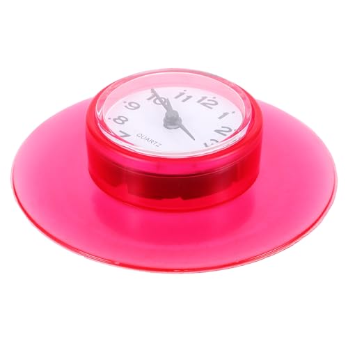 VINTORKY wasserdichte Badezimmeruhr mit Saugnapf Multifunktionaler Duschtimer Modernes Design Spiegelndes Display Feuchtigkeitsbeständig Einfache Wandmontage für Bad und Dusche von VINTORKY
