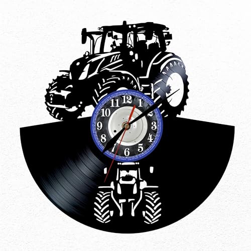 VINY WOODY Amerikanische Traktor-Uhr aus Vinyl, Landwirtschaft, Wanddekoration, originelles Geschenk von VINY WOODY