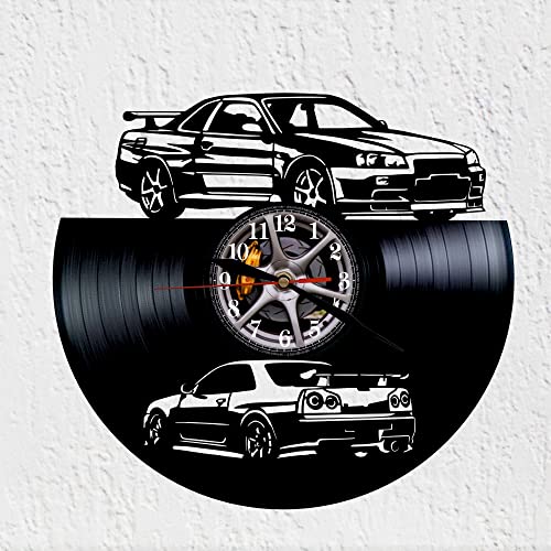 VINY WOODY Auto Japan Auto Sport Vinyl Disc Uhr von VINY WOODY