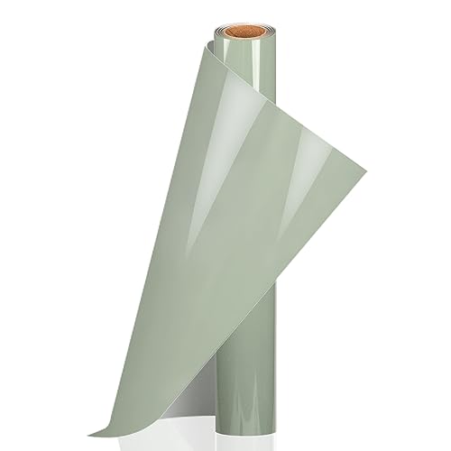 VINYL FROG Wärmeübertragung Vinyl 12''x8ft PU HTV Vinyl Khaki Grün Eisen auf Vinyl Rolle Einfach zu Schneiden Unkraut Transfer für T-Shirts Logo Hut Stoff von VINYL FROG