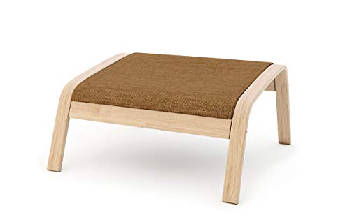 Vinylla Ersatzbezug für Ikea Poang Stuhl (Fußhocker Design 1, Polyester - Khaki) von VINYLLA