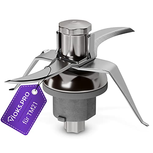 Vioks.pro Messer 4 Klingen mit Dichtung Ersatz für Vorwerk Mixmesser - Vorwerk Küchenmaschine Thermomix TM21 Messer & Küchenmaschine Ersatzteile von Vioks.pro
