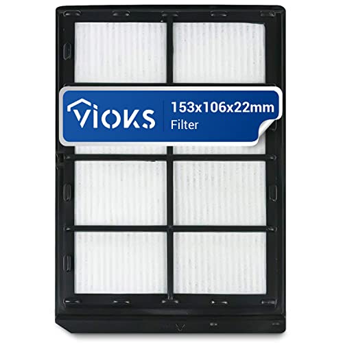 VIOKS Hepa-Filter für Bosch Siemens Kärcher Staubsauger Ersatz für 00578733 H1G0 Bodenstaubsauger 153x22 Abluftfilterkassette von VIOKS