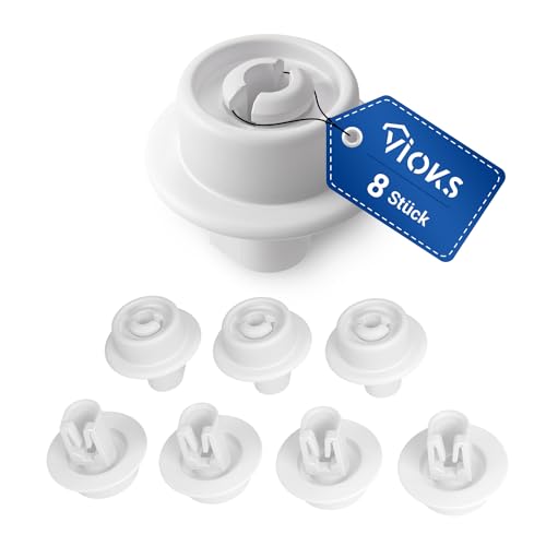 VIOKS Korbrollenset 8 Stk Korbrolle Ersatz für AEG 5027905900/5 50279059005 Rolle Rad für Unterkorb Spülmaschine Geschirrspüler VIOKS Korbrollenset 8 Stk Korbrolle Ersatz für AEG 5027905900/5 50279059005 Rolle Rad für Unterkorb Spülmaschine Geschirrspüler von VIOKS