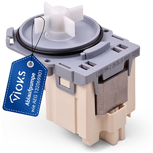 VIOKS Waschmaschine Abwasserpumpe Ersatz für AEG Lavamat Pumpe 132069901/8 - Ablaufpumpe Laugenpumpe für Waschmaschinen, Trockner & Geschirrspüler von VIOKS