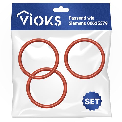 VIOKS Set 3x O Ring Gummidichtung Ø 40mm / 32mm Ersatz für Philiрs 996530059406 Saеco NM01.044 für Brüheinheit Kaffeevollautomat Incanto, Intelia, Intuita, Minuto, Picobaristo von VIOKS
