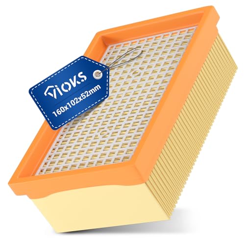 VIOKS Flachfaltenfilter Ersatz für Kärcher Staubsauger Filter KFI 4410 2.863-005.0 28630050 MV4 MV6 WD4 WD5 WD6 / Filter für Staubsauger Kärcher WD4 Filter Kärcher WD5 Filter Kärcher WD6 Filter von VIOKS