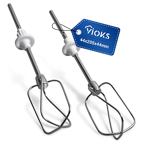 VIOKS Handmixer Rührbesen Ersatz für Krups SS-192926 Set 2x Ersatz Rührstäbe für Handmixer Krups Mixer 3 Mix 7000, 3 Mix 9000, Handrührgerät von VIOKS