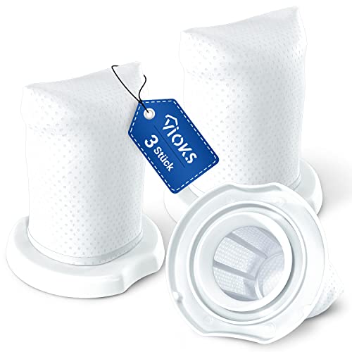 VIOKS Handstaubsauger Filter 3x Set Ersatz für Vorwerk Akku Staubsauger - Vorwerk Kobold VC100 Filter/Kobold VC100 Zubehör für Kobold Staubsauger von VIOKS