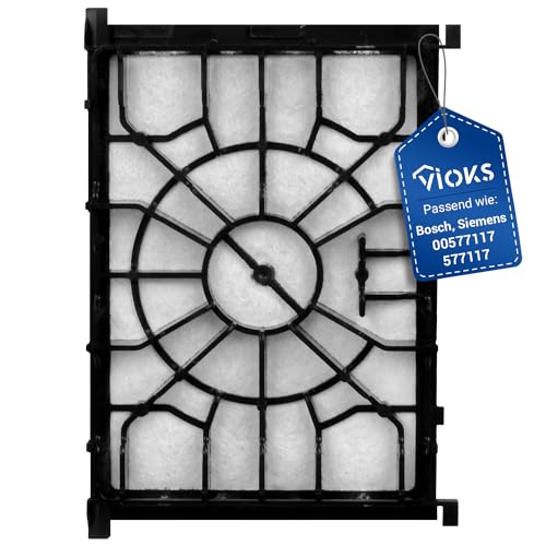 VIOKS Motorschutz-Filter Filter Ersatz für Bosch 00577117 577117 Staubsaugerfilter Vormotorfilter 161x113mm Motorschutzfilter für VSQ8M1 / Q 8.0 / Z 7.0 extraKlasse uvm Staubsauger von VIOKS