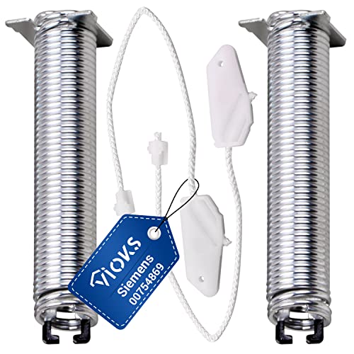 VIOKS Reparaturset Türscharnierfedern Türfedern Satz Ersatz für Siemens 00754869 754869 Scharnier Feder Farbcode mit Seilzügen für Geschirrspüler Spülmaschine von VIOKS