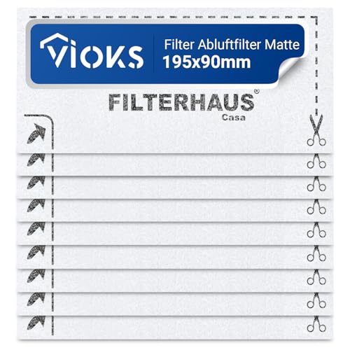 VIOKS Set 9x Mikrofilter Filtermatte Luftfilter Zuschneidbar Ersatz für Miеle Filter Staubsauger 3944711 SF-SAC20 - Abluftfilter Filter für Miеle Staubsauger S8340 Ecoline Tango Plus S251I S381 S8 S5 VIOKS Set 9x Mikrofilter Filtermatte Luftfilter Zuschneidbar Ersatz für Miеle Filter Staubsauger 3944711 SF-SAC20 - Abluftfilter Filter für Miеle Staubsauger S8340 Ecoline Tango Plus S251I S381 S8 S5 von VIOKS