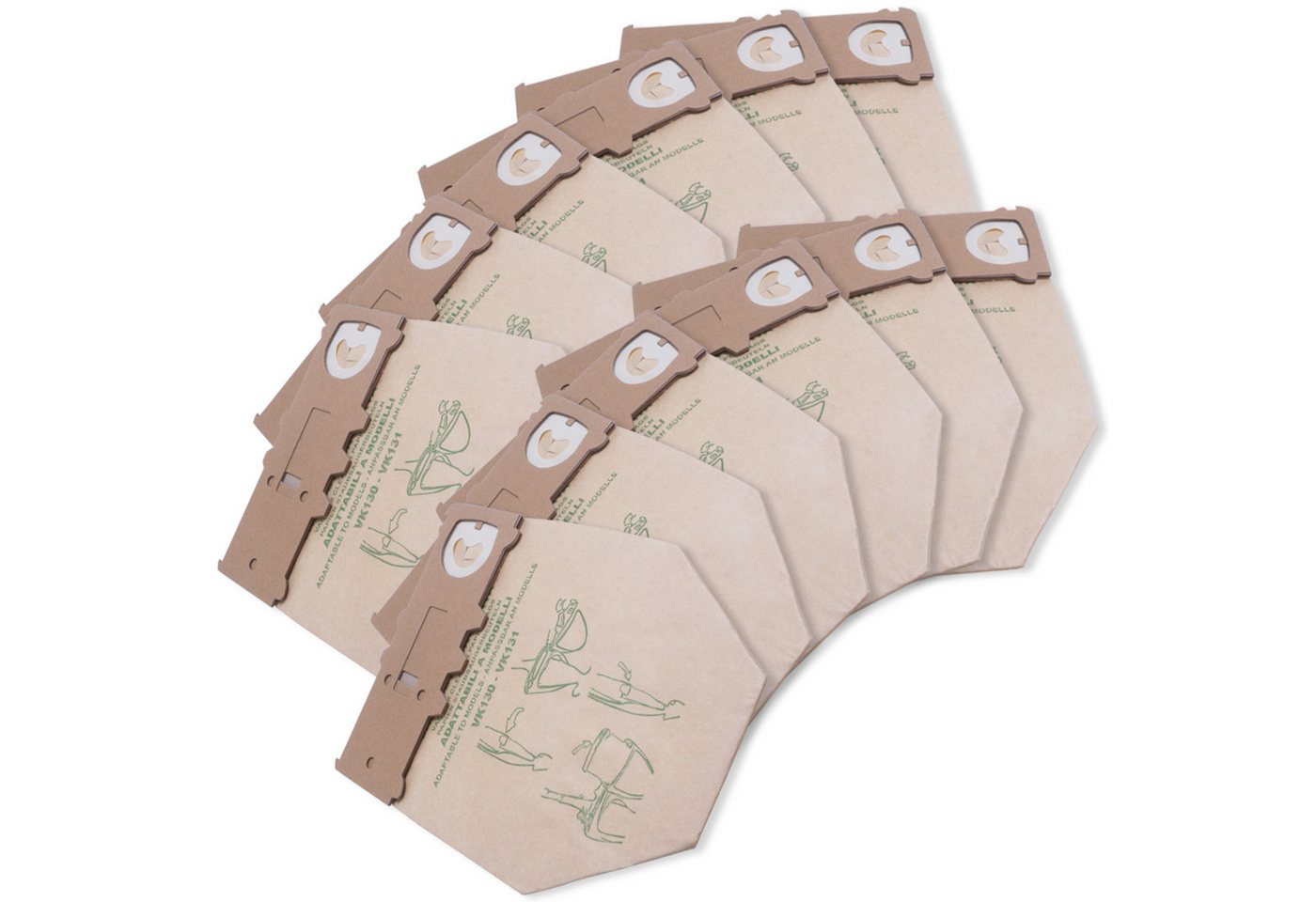 VIOKS Staubsaugerbeutel Filtertüten Ersatz für Vorwerk Staubbeutel, passend für Kobold VK130 VK131, 12 St., Papiertüten für Staubsauger VIOKS Staubsaugerbeutel Filtertüten Ersatz für Vorwerk Staubbeutel, passend für Kobold VK130 VK131, 12 St., Papiertüten für Staubsauger von VIOKS