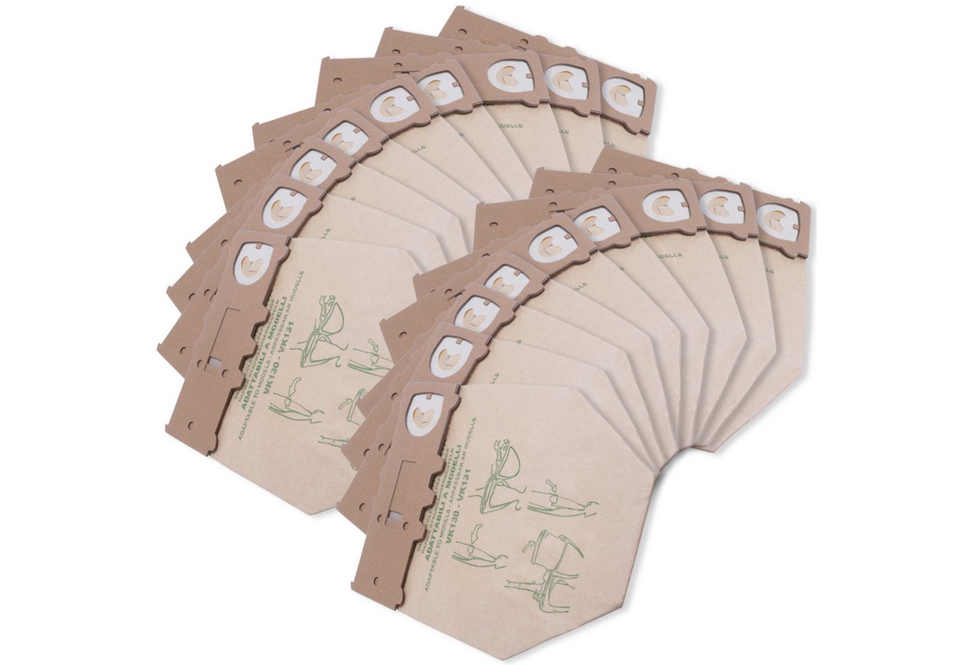 VIOKS Staubsaugerbeutel Filtertüten Ersatz für Vorwerk Staubbeutel, passend für Kobold VK130 VK131, 18 St., Papiertüten für Staubsauger VIOKS Staubsaugerbeutel Filtertüten Ersatz für Vorwerk Staubbeutel, passend für Kobold VK130 VK131, 18 St., Papiertüten für Staubsauger von VIOKS