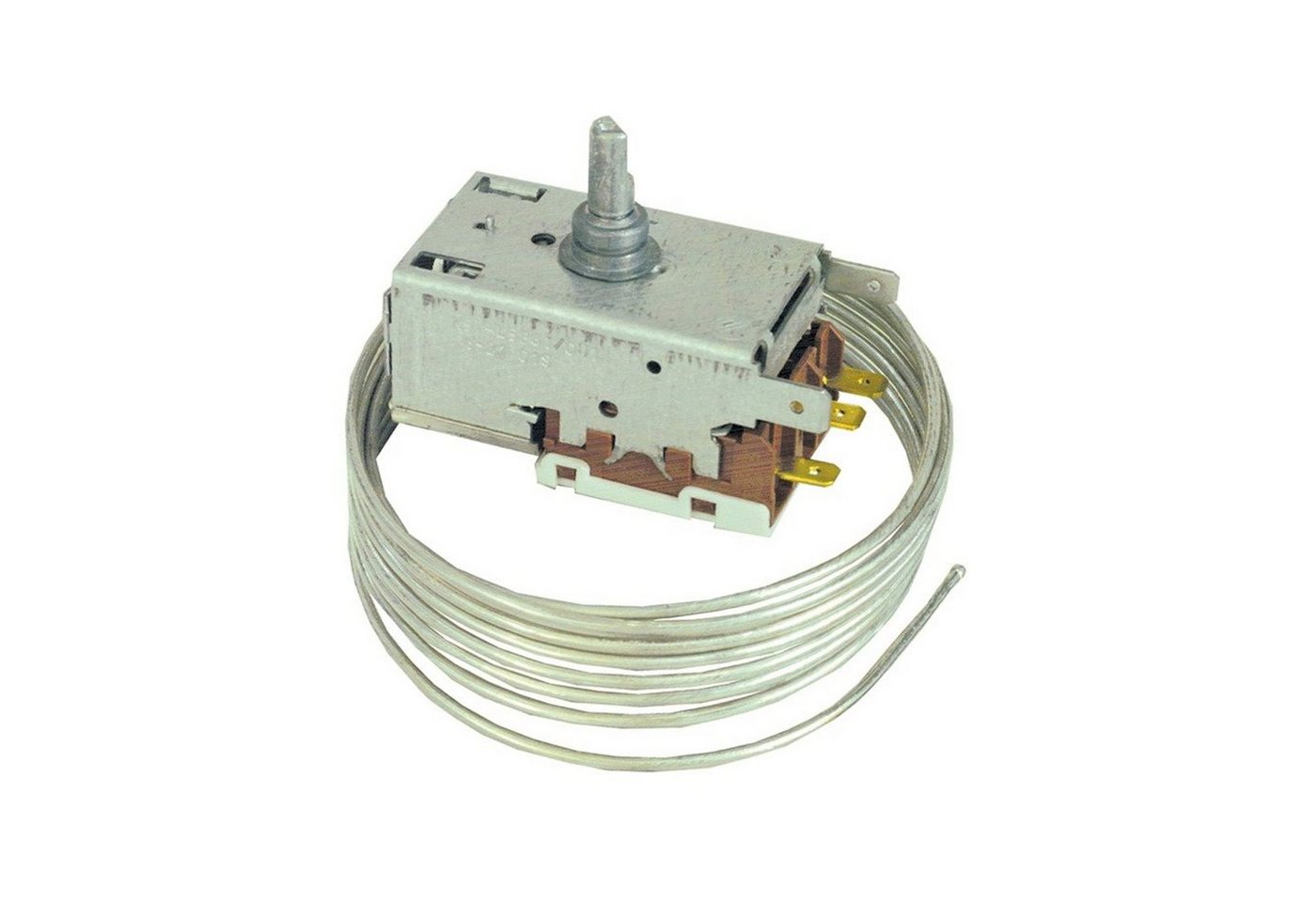 VIOKS Thermodetektor Kühlthermostat Ersatz für Liebherr 6151028, 1850mm Kapillarrohr 3x4,8mm AMP für Kühlschrank von VIOKS