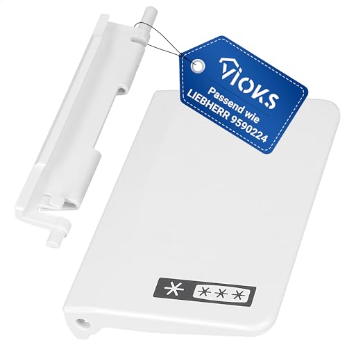 VIOKS Türgriff Ersatz für Liеbherr 9590224 mit Feder für Gefrierfachtüre Innenraumtüre Kühlschrank von VIOKS
