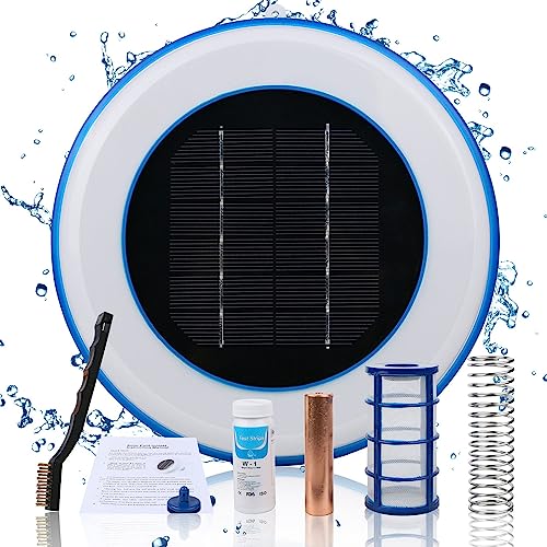 Solar-Pool-Ionisator, solarbetriebener Schwimmbad-Reiniger, Kupfer-Silber-Ionen-Schwimmbad-Solar-Pool-Ionisator, tragbarer Reiniger eliminiert Chlor, for Pools und Spas, Schwimmbecken-Reinigungsgeräte Solar-Pool-Ionisator, solarbetriebener Schwimmbad-Reiniger, Kupfer-Silber-Ionen-Schwimmbad-Solar-Pool-Ionisator, tragbarer Reiniger eliminiert Chlor, for Pools und Spas, Schwimmbecken-Reinigungsgeräte von VIOLK