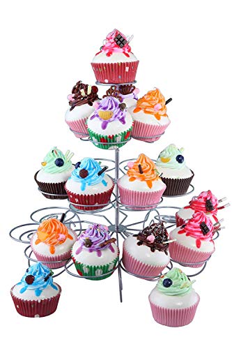 VIONNPPT Runder Metall Cupcake Muffin Ständer mit 23er Cupcake Muffin Dessert Ständer 23-stöckig, Kuchenständer Tortenständer Muffinständer für Hochzeiten, Partys VIONNPPT Runder Metall Cupcake Muffin Ständer mit 23er Cupcake Muffin Dessert Ständer 23-stöckig, Kuchenständer Tortenständer Muffinständer für Hochzeiten, Partys von VIONNPPT