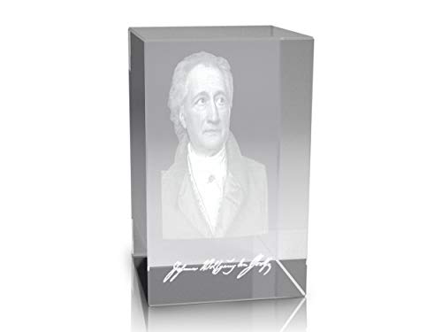 VIP-LASER 3D Glaskristall Quader XL 3D Autogramm Johann Wolfgang von Goethe VIP-LASER 3D Glaskristall Quader XL 3D Autogramm Johann Wolfgang von Goethe von VIP-LASER