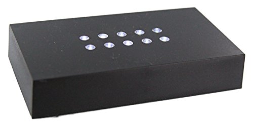 VIP-LASER LED LEUCHTSOCKEL | 10 weiße LED | Farbe Schwarz | Optimal um Ihren 2D und 3D Glaskristall oder Glasfoto in Szene zu setzen! Abmessungen: 110x60x20mm VIP-LASER LED LEUCHTSOCKEL | 10 weiße LED | Farbe Schwarz | Optimal um Ihren 2D und 3D Glaskristall oder Glasfoto in Szene zu setzen! Abmessungen: 110x60x20mm von VIP-LASER