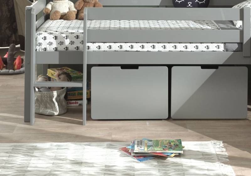 2 Schubkästen auf Rollen Bettschubladen Set Unterbettschublade Stauraum Grau 2 Schubkästen auf Rollen Bettschubladen Set Unterbettschublade Stauraum Grau von VIPACK