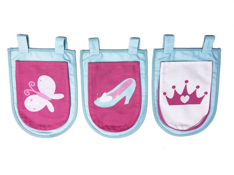 Aufbewahrungstaschen Tasche Spielaufbewahrung Stofftasche Pink Prinzessin Rosa von VIPACK