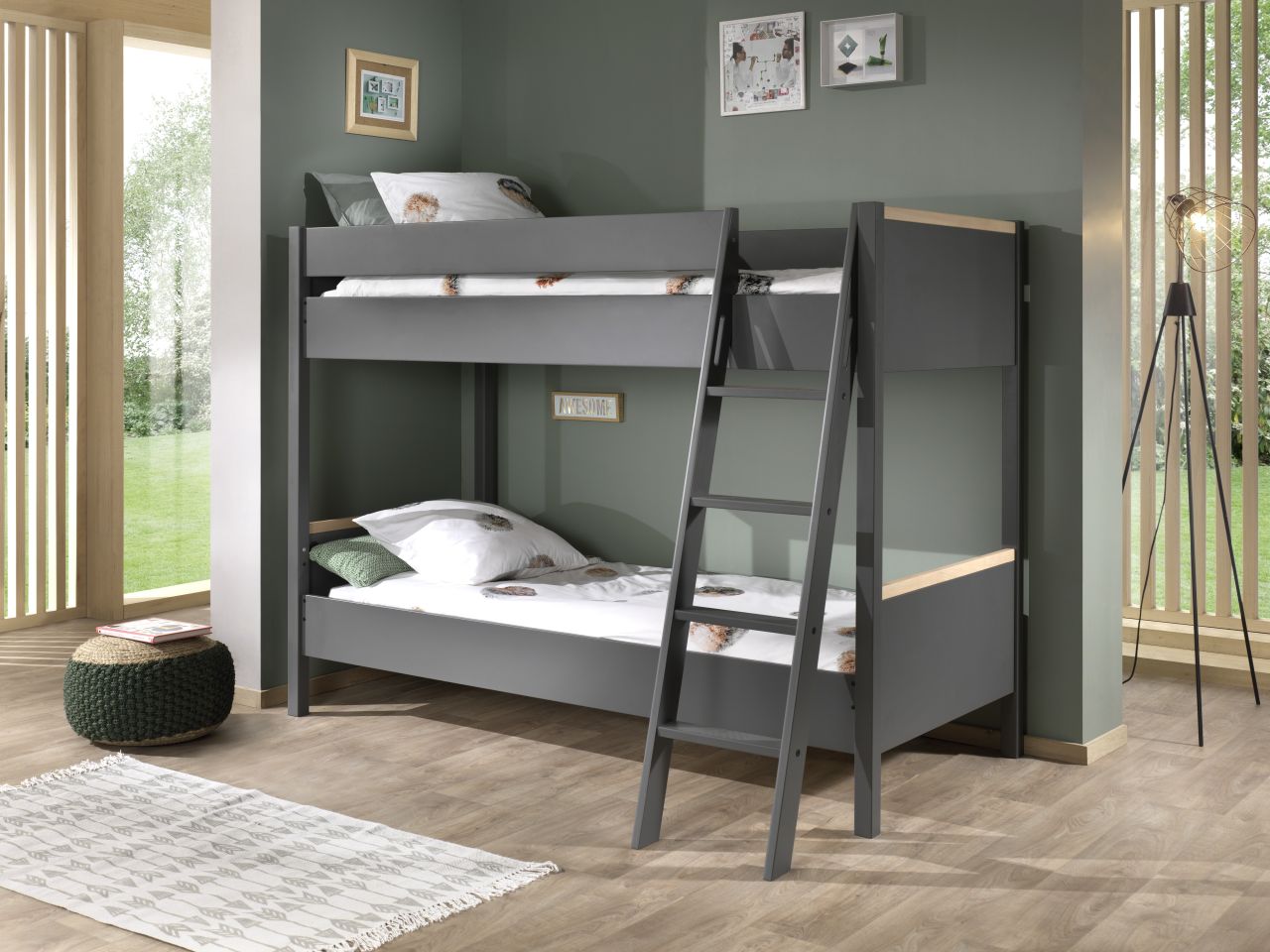 Etagenbett 90 x 200- Kinderbett Spielbett Jugendbett Hausbett Hochbett von VIPACK