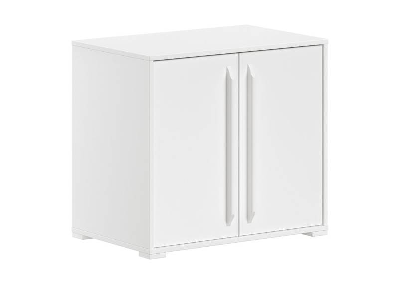 Kommode mit 2 Türen Aufbewahrungsschrank Sideboard Schrank Weiß von VIPACK