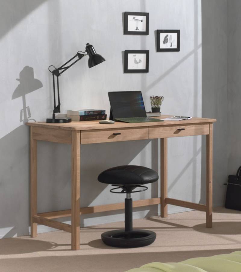 Schreibtisch Computertisch Bürotisch Homeoffice Eiche massiv natur geölt von VIPACK
