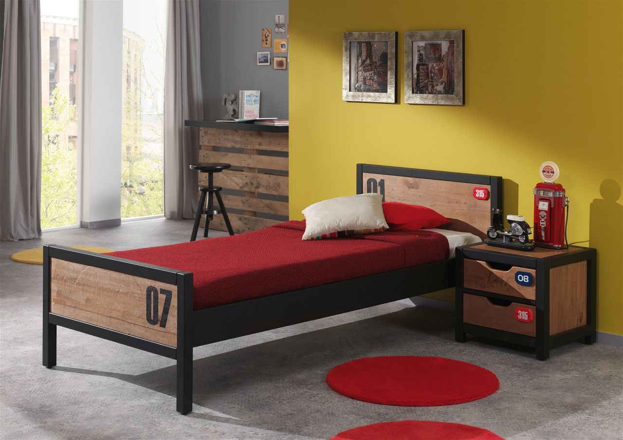 Set Bett 90x200 Lattenrost Nachttisch Konsole Kindermöbel Kinderbett Einzelbett Set Bett 90x200 Lattenrost Nachttisch Konsole Kindermöbel Kinderbett Einzelbett von VIPACK