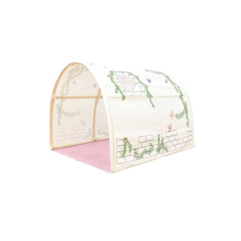 Tunnel Spielbetttunnel Spieltunnel Spielzelt Betttunnel Prinzessin Schloss Rosa von VIPACK