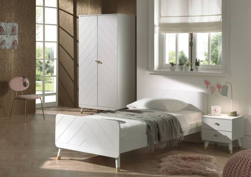 Vipack:"Billy" Jugendzimmer Set 3-tlg.:Bett+Nachtkonsole+ Schrank von VIPACK