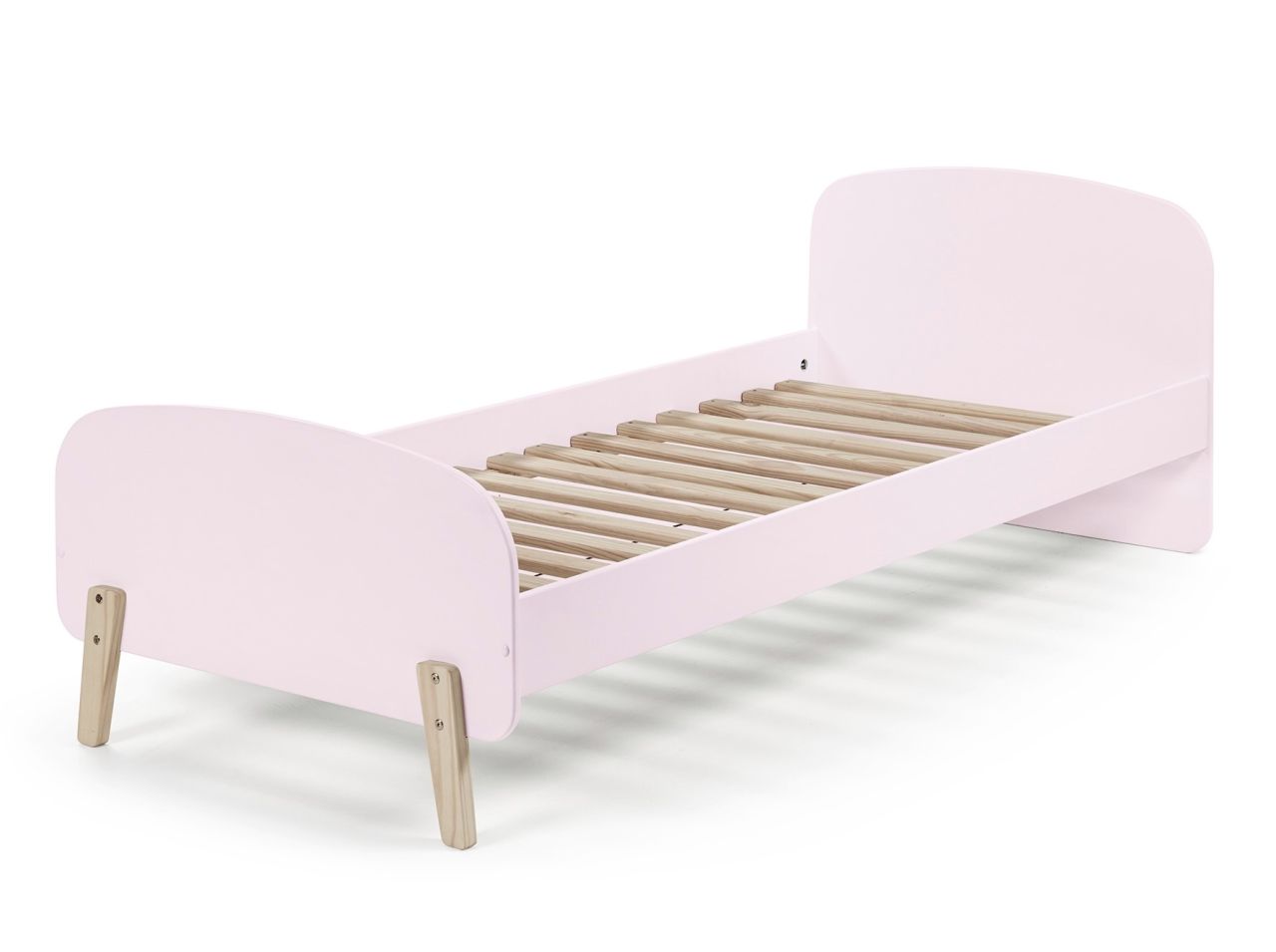 Vipack: Einzelbett "KIDDY" 90x200 rosa - Bett Jugendbett Jugendliege Kinderbett von VIPACK