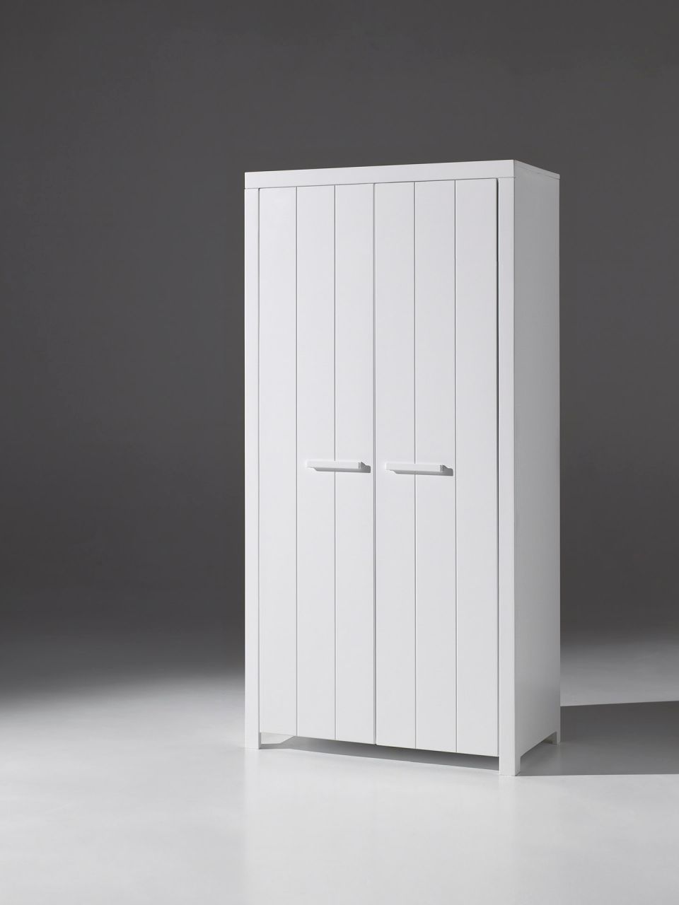 Vipack: Kleiderschrank"ERIK" 2-Türig-Jugend-/ Kinderschrank Kleiderstange- Weiß von VIPACK
