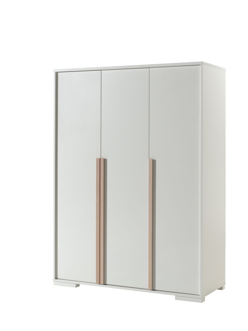 Vipack: Kleiderschrank "LONDON" 3-Türig - Jugend-/ Kinderschrank - Weiß / Birke von VIPACK