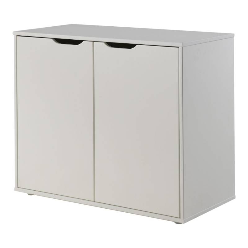 Vipack: Kommode mit 2 Türen "PINO" - Aufbewahrungsschrank Sideboard - Weiß von VIPACK
