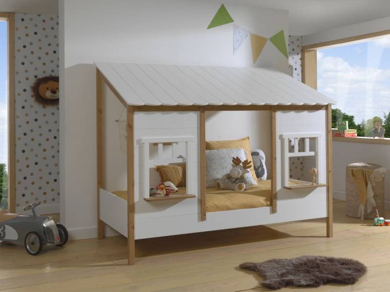 Vipack:Landhausbett "BABS" Liegefläche 90 x 200 cm - Jugend/Kinderbett Kiefer... von VIPACK