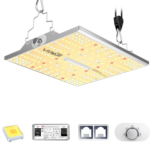 VIPARSPECTRA XS1000 Pflanzenlampe LED Vollspektrum Kompatibel mit Samsung LM301B LED & MeanWell Driver, LED Grow Lampe mit Dimmfunktion, Pflanzenlicht für Zimmerpflanzen Sprießen Gemüse Blüte Pflanzen von VIPARSPECTRA