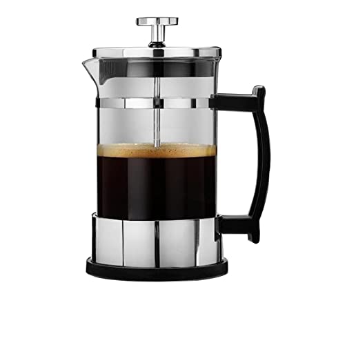 VIPAVA Kaffeekannen Stainless Steel Glass Teapot Coffee Tea Percolator Filter Press Plunger Manual Coffee Espresso Maker Pot von VIPAVA