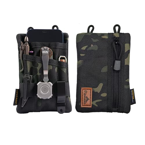 VIPERADE VE1 EDC Werkzeugtasche Organizer EDC Pouch Klein EDC Taschen Pocket Organizer Nylon Multitool Tasche Klein für Taschenlampe Taschenmesser Stift Notizbuch von VIPERADE