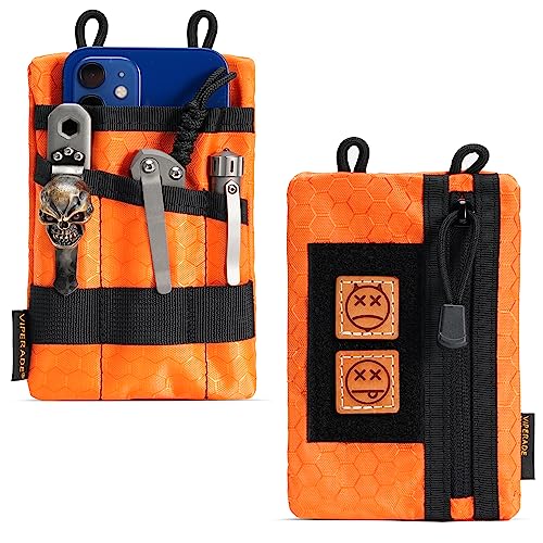 VIPERADE VE1-P EDC Werkzeugtasche Organizer EDC Pouch Klein Taschen Pocket Organizer Nylon Multitool Tasche Klein für Taschenlampe Taschenmesser Stift Notizbuch von VIPERADE