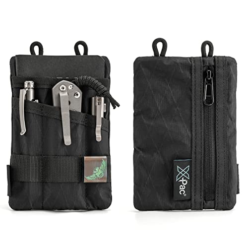 VIPERADE VE1 X-Pac EDC Werkzeugtasche Organizer EDC Pouch Klein EDC Taschen Pocket Organizer Nylon Multitool Tasche Klein für Taschenlampe Taschenmesser Stift Notizbuch (Schwarze) von VIPERADE