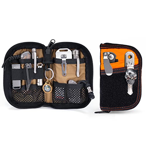 VIPERADE VE10 X-Pac EDC Multitool Pouch Organizer Multifonction Durable Nylon Tool Pocket Pouch Tools Scheide Messerscheide für Taschenlampenhalter,Stifthalter,für Leatherman Multitool(X-Pac Orange) von VIPERADE