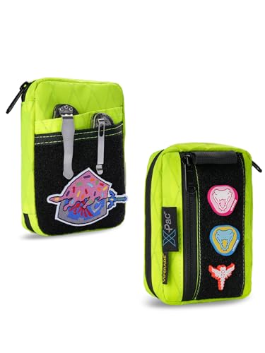 VIPERADE VE26 X-Pac EDC Pouch Klein EDC Werkzeugtasche mit 8 Taschen und 3 elastischen Fächern Klein EDC Organizer Tasche für Multitool EDC Tasche Tools Organizer mit Klettfläche(X-Pac Grün) von VIPERADE