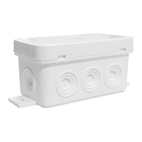 VIPLAST Abzweigdose Feuchtraum Abzweigkasten Verteilerkasten IP54 (80x45x41, weiß) von VIPLAST