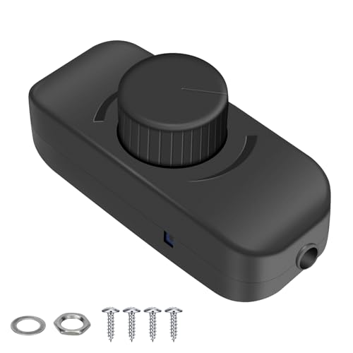 VIPMOON 12-24 V Dimmschalter, drehbar, LED und Schalthebel zur Einstellung der Helligkeit des LED-Streifens, monochrom, Lüfter mit geringer Leistung und Kontrolle der Motordrehzahl VIPMOON 12-24 V Dimmschalter, drehbar, LED und Schalthebel zur Einstellung der Helligkeit des LED-Streifens, monochrom, Lüfter mit geringer Leistung und Kontrolle der Motordrehzahl von VIPMOON